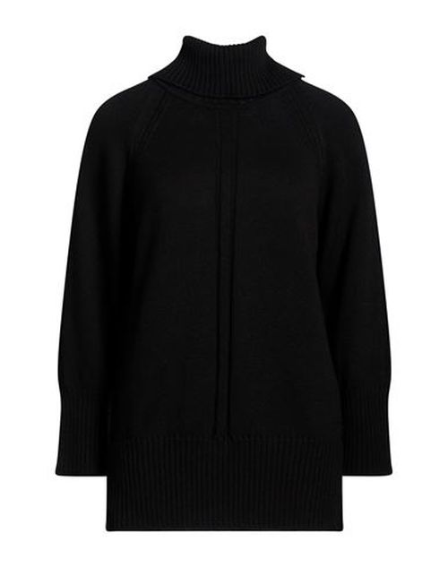 Woman Turtleneck Black Size 4 Wool