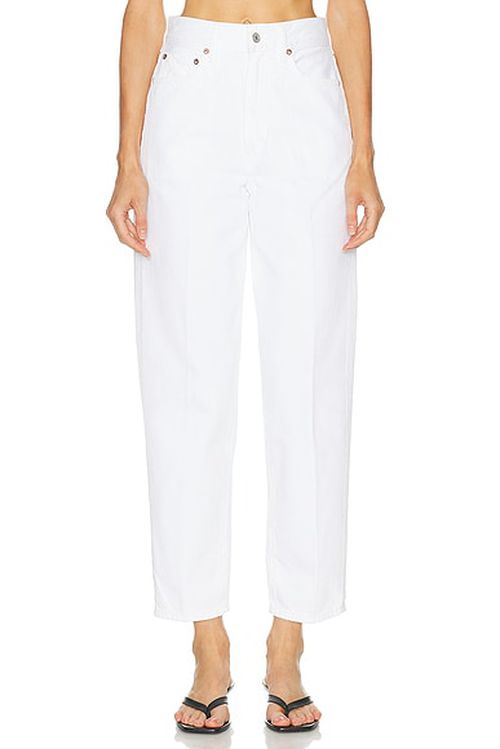 AGOLDE 80's Jean in Marshmallow - White. 26 also , 24, 25, 27, 28, 29, 30, 31, 32