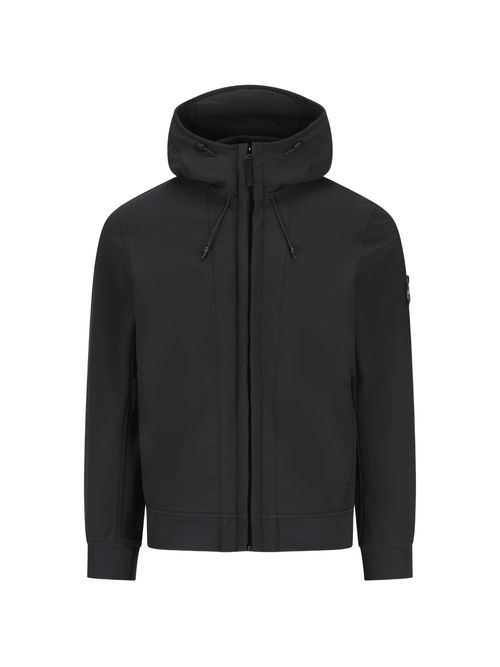 Logo-Patch Hooded Jacket
