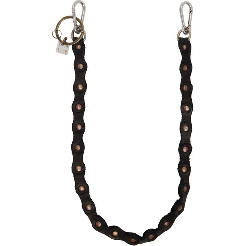 Black Leather Keychain