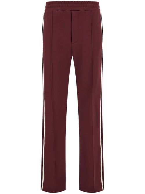 Stripe-detail track pants - Red