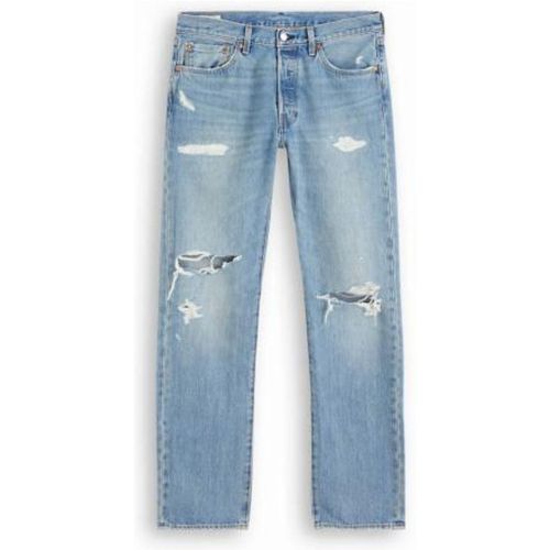 LEVI'S jeans LIGHT INDIGO DESTRUCTED