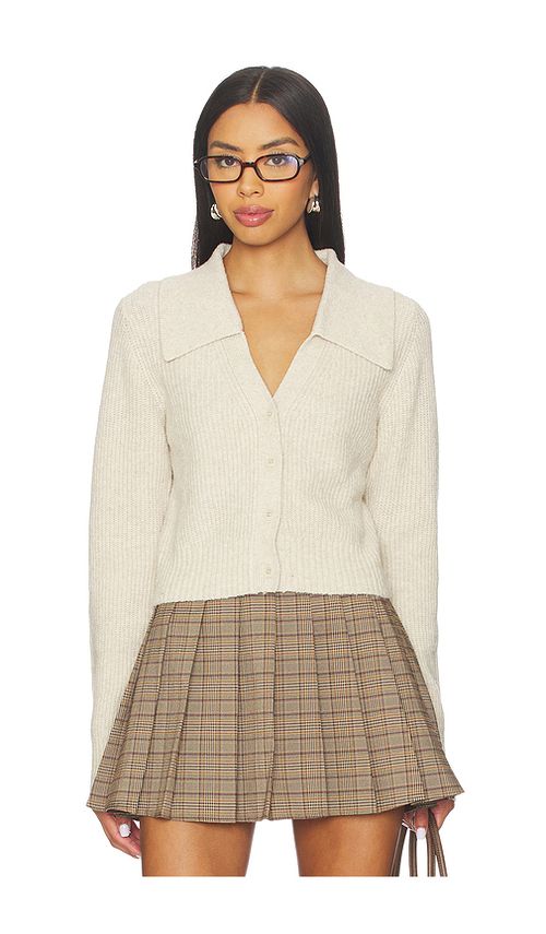 Lovers and Friends Janae Cardigan in Oat. L also in M, S