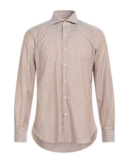 Man Shirt Light brown Size 15 ½ Cotton, Linen