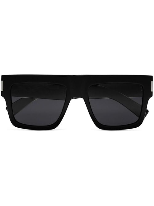 Logo-plaque square sunglasses