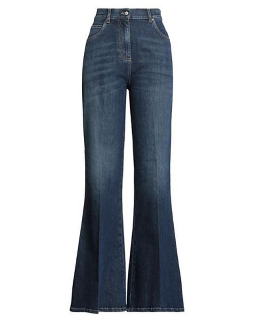 Woman Jeans Blue Size 10 Cotton, Elastane