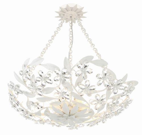 Marselle 6-Light Semi-Flush Mount in Matte White