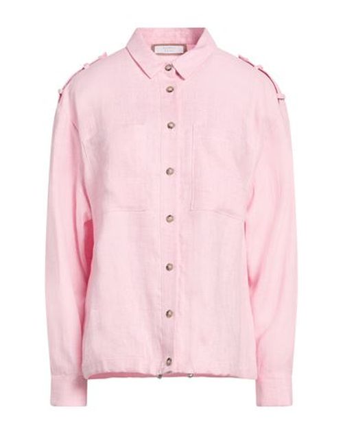 Easy Woman Shirt Pink Size 6 Linen