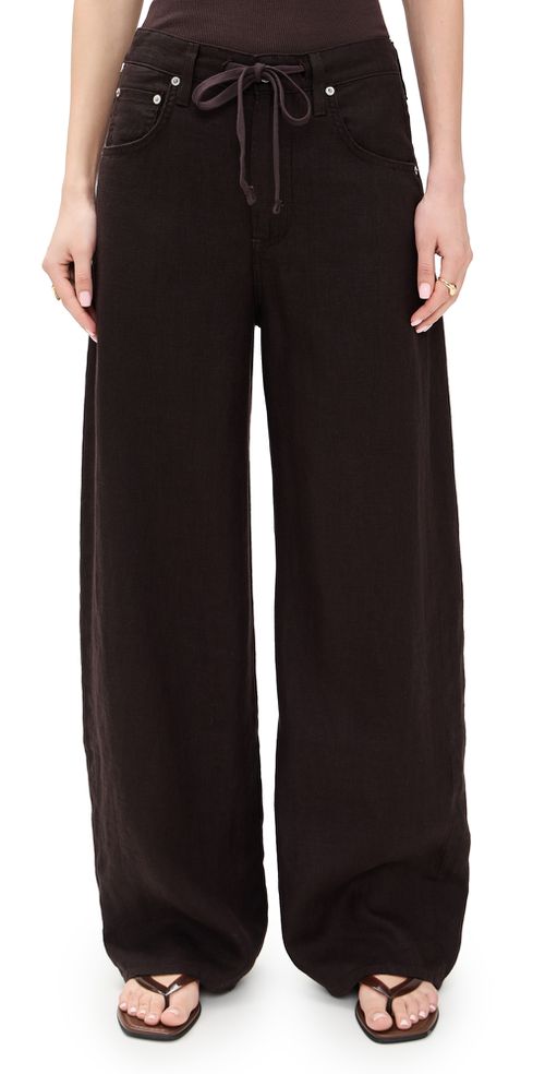 Citizens of Humanity Brynn Drawstring Trousers Chocolate