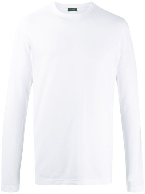 Long-sleeved cotton T-shirt - White