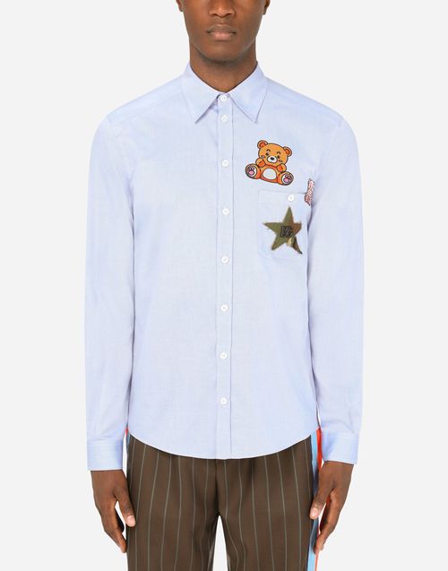 돌체앤가바나 코튼 셔츠 Cotton shirt with multiple patches G5JI9ZFU5PWB2246