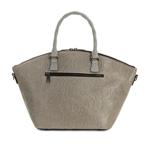 Gretta Tooled Leather Shopper Tote Bag
