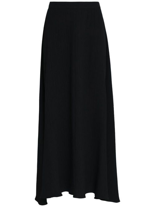 High-rise midi skirt - Black