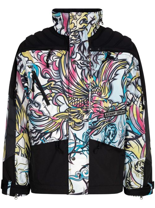 X The North Face Steep Tech "Multicolor Dragon" Apogee jacket - Black
