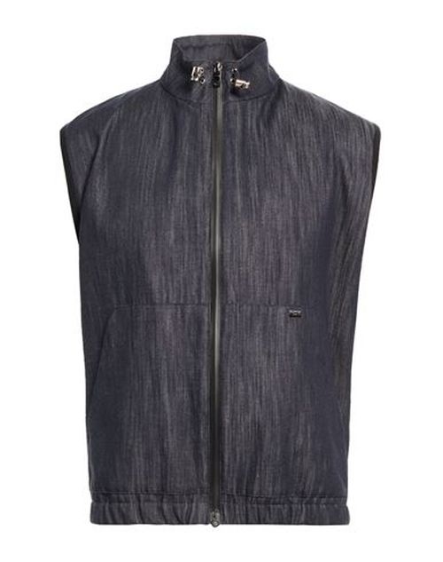 Man Denim outerwear Blue Size 38 Cotton
