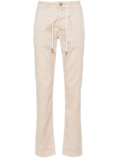 Pharrel Active mid-waist carrot-cut trousers - Neutrals