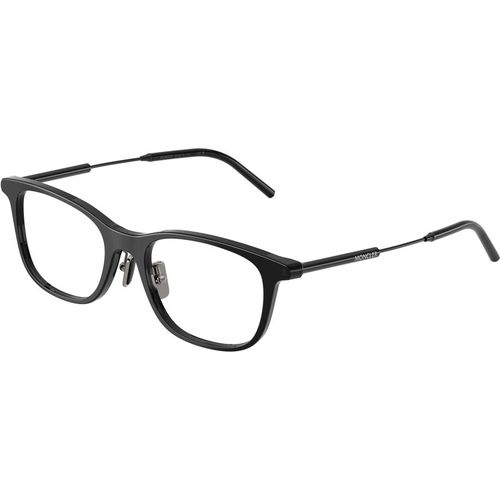Moncler Uniseks Moncler ME2013D 3001 Optische monturen Acetaat Zwart Transparant Kussen Normaa