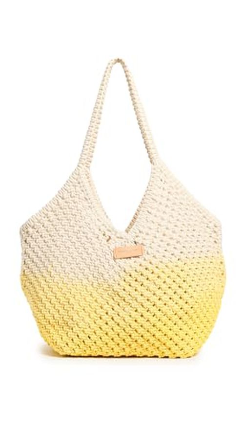 Vanessa Bruno Women's Panier Bag, Blanc/Jaune Fluo, Yellow, One Size