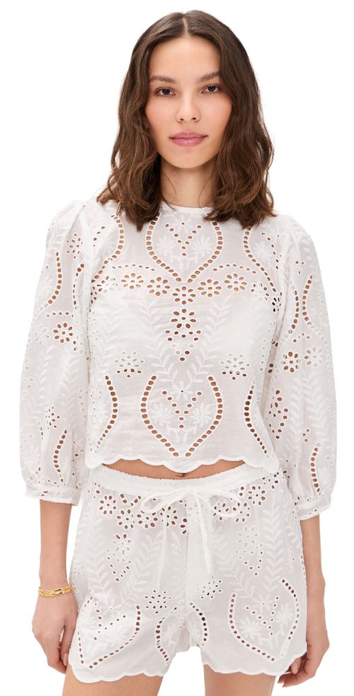 Lisa Top Athena Embroidery