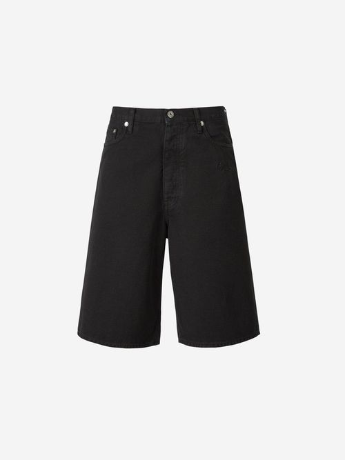 Logo Embroidered Button Detailed Shorts