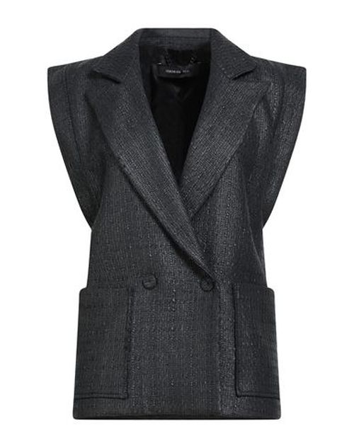 Woman Blazer Charcoal Size 6 Cotton, Polyester