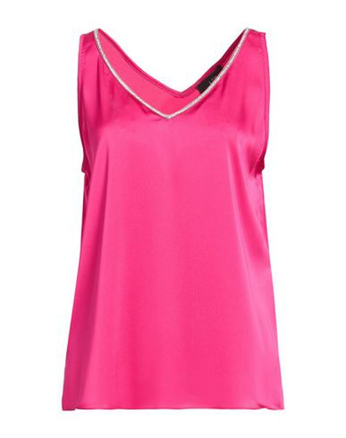 Signature Woman Top Fuchsia Size 10 Polyester