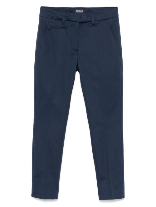 Cotton-blend trousers - Blue