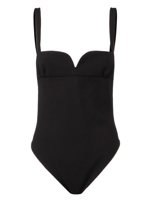 Strapless sweetheart swimsuit - Black