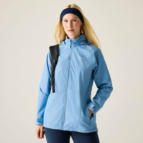 Regatta Daysha Ii Waterproof Hooded Shell Jacket In Light Blue
