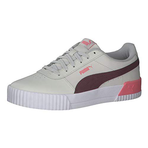 PUMA Women's Carina Street Basketball, White Putty Beige, 7.5 AU