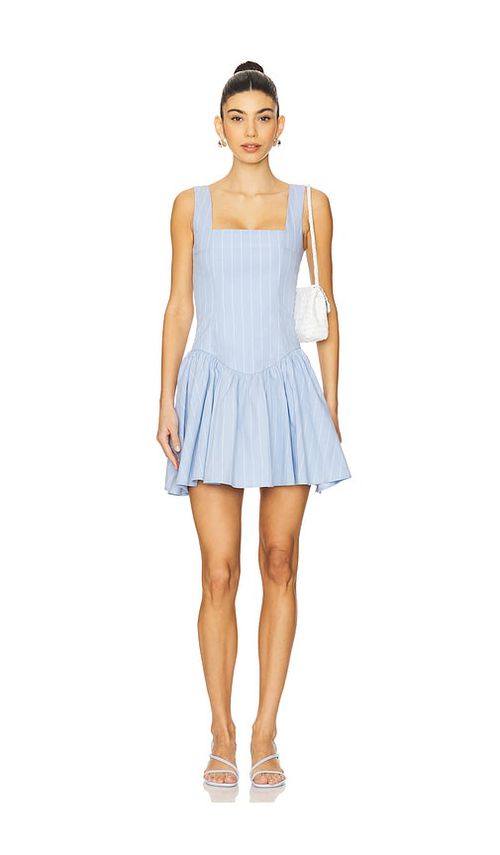 WeWoreWhat Corset Peplum Mini Dress in Blue.  8. Also in 0, 00, 10, 12