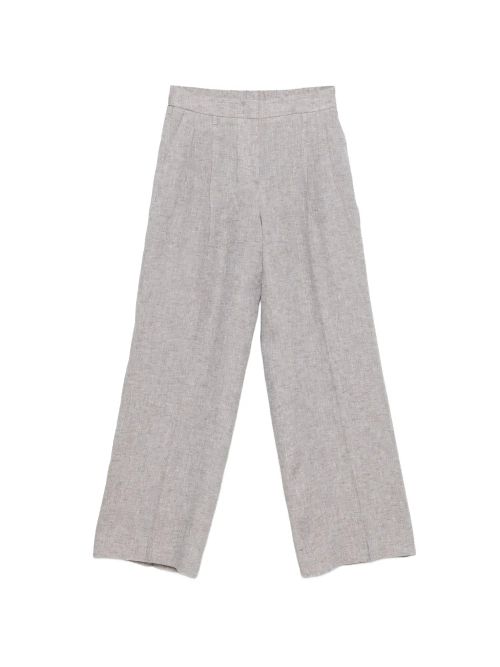 Pleated Front Trousers — beige