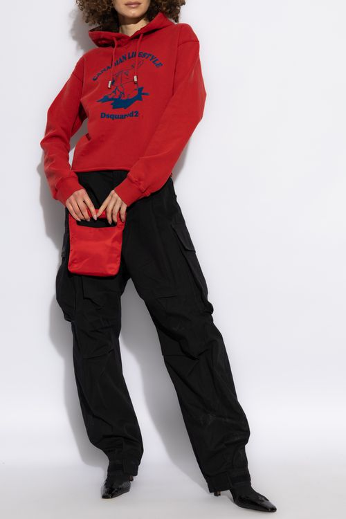 Sweatshirt With Logo, Women's, Red
