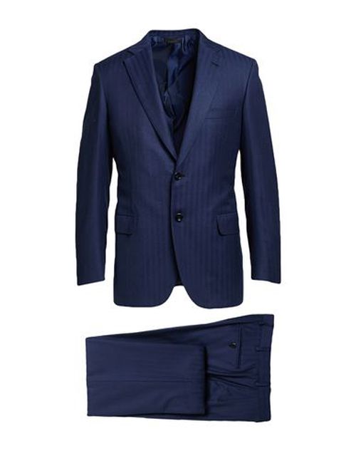 Man Suit Navy Size 50 Virgin Wool, Silk
