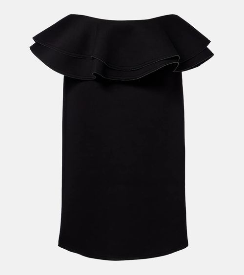 Ruffled midi skirt