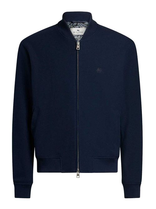 Bomber Jacket With Pegasus Embroidery