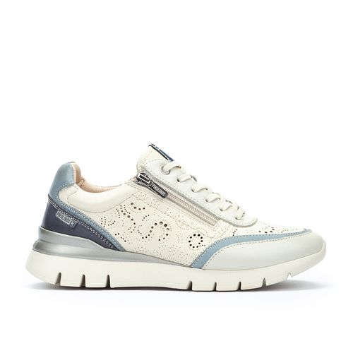 Pikolinos CANTABRIA W4R Women's leather Sneakers OFF WHITE
