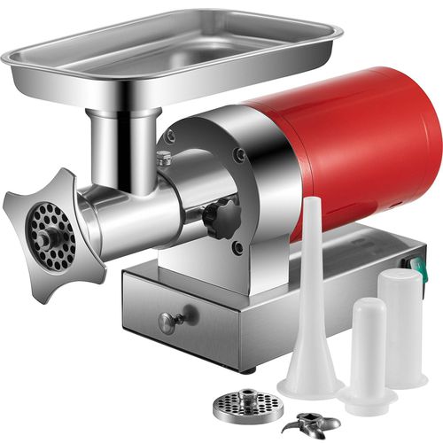 Electric Meat Grinder, 661 Lbs/Hour1100 W Meat Grinder Machine, 1.5 HP Electric Meat Mincer with 2 Grinding Plates, Sausage Kit Set Meat Grinder Heavy Duty, Home Kitchen & Commercial Use Red - Red