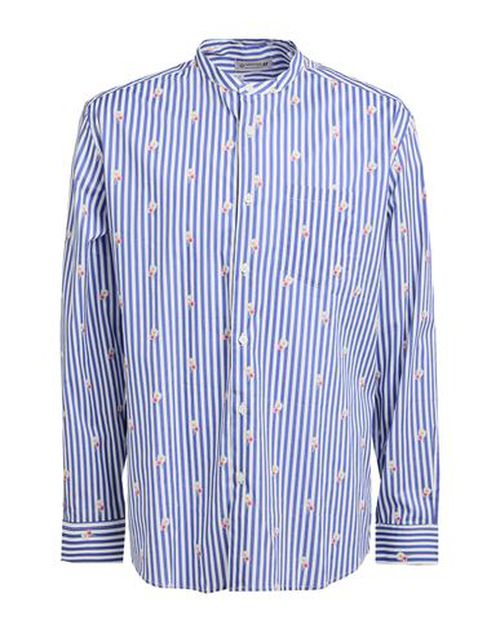 Man Shirt Blue Size 15 Cotton