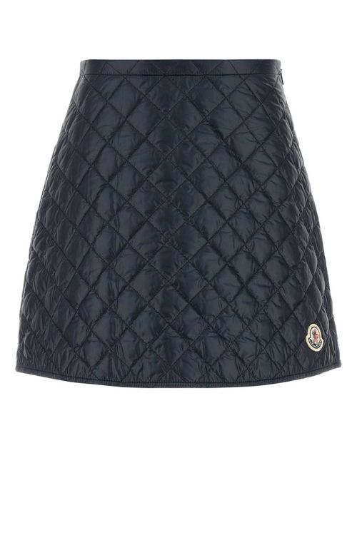 Midnight Blue Nylon Mini Skirt
