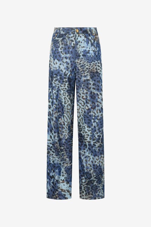 Jeans With Jaguar Skin Print
