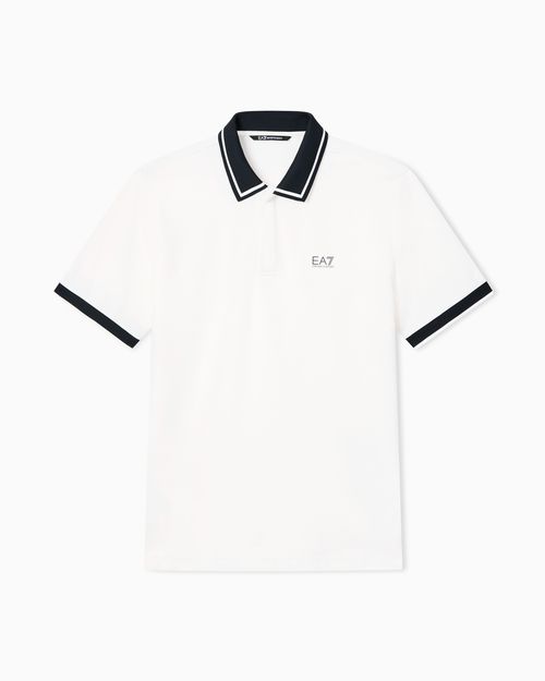 Tennis Club stretch cotton piqué polo shirt