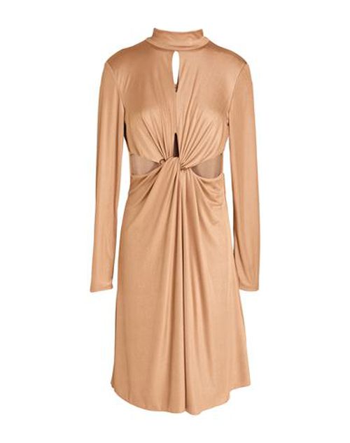 Woman Mini dress Bronze Size M Polyester, Elastane