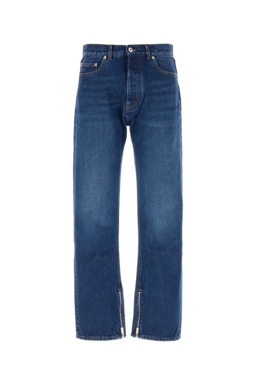 Cotton Denim Jeans — Blue