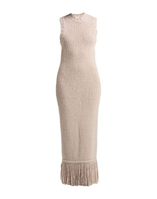 Eleventy Woman Midi dress Sand Size S Wool, Cashmere, Polyamide