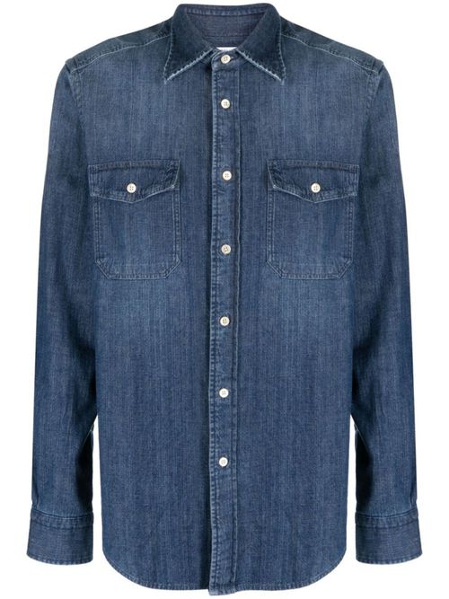 Blue Denim Button-down Shirt
