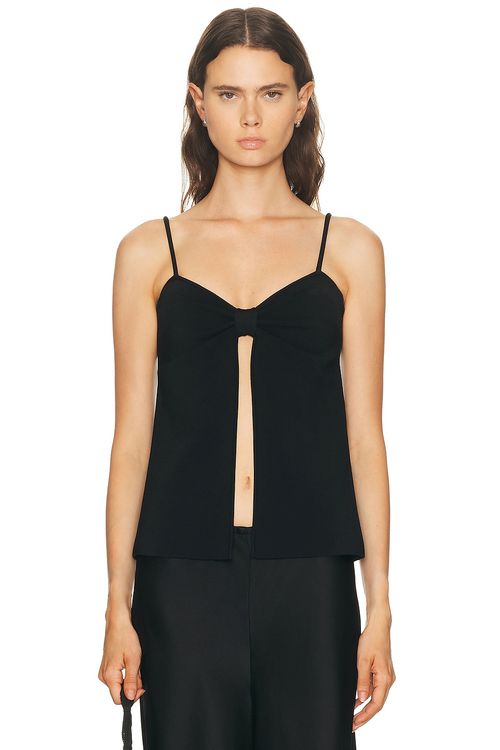 Cult Gaia Lennon Top in Black - Black. L also in XS, S