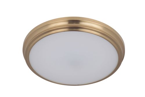 Satin Brass LED Flushmount from the X66 flushmounts Collection