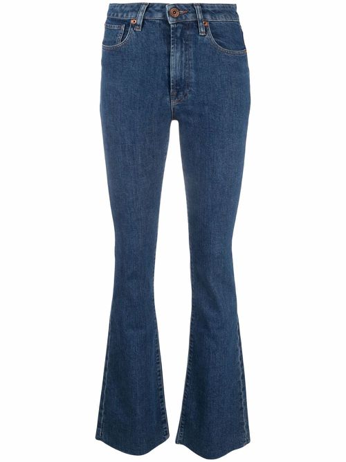 Farrah mid-rise flared jeans - Blue
