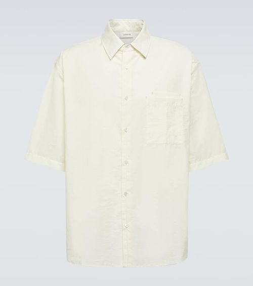 Double Pocket cotton-blend voile shirt
